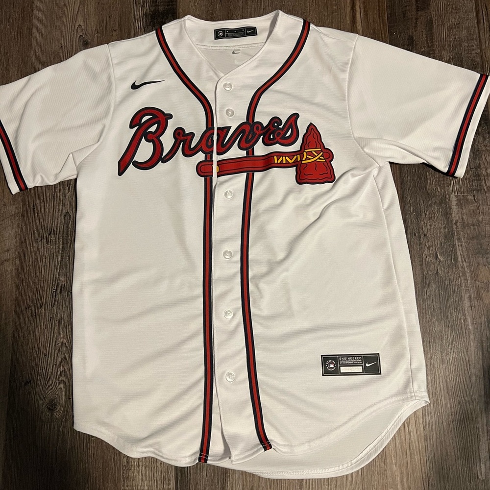 Men's Atlanta Braves Ronald Acuna Jr. Nike White Home Player Name Jersey